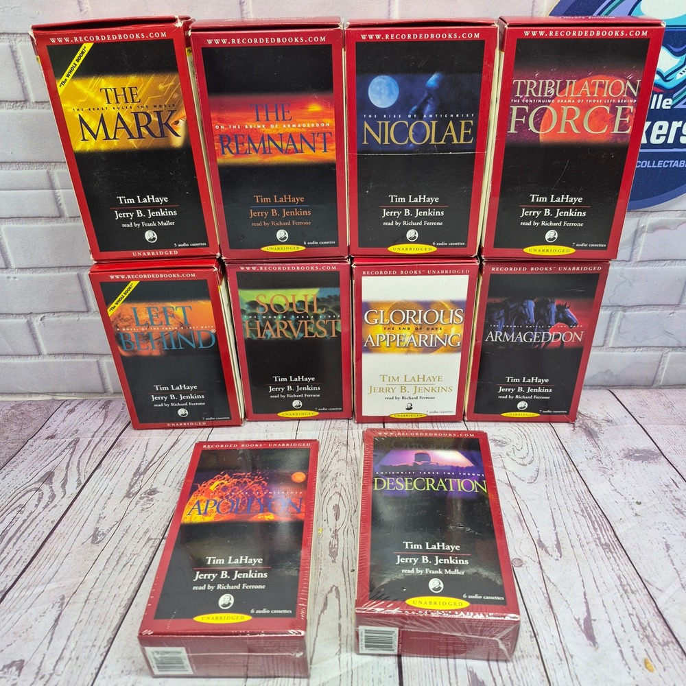 Left Behind Series 10 Book Audiobook Lot Tim LaHaye Recorded Books Cassette Tape